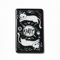 thumbnail image 2 of 30 pc Tarot Theme Printed Acrylic Pendants Rectangle with Cat Pattern Charms The Sun XIX 39x24x2.5mm Hole: 1.8mm, 2 of 3