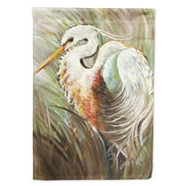 Carolines Treasures JMK1140GF White Egret Flag Garden Size Small multicolor