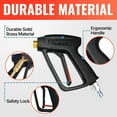 thumbnail image 6 of YAMATIC Pressure Washer Gun with 3/8" Swivel Quick Connector, High Power Washer Handle with M22-14mm & M22-15mm Adapter Replacement for Ryobi, Simpson, Craftsman, Troy Bilt and More (4000 PSI, 8 GPM), 6 of 8