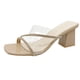 thumbnail image 2 of Zapatos de mujer Moda Color sólido Minimalista Sexy Temperamento Pedrería Tacón grueso Sandalias de tacón alto Wmkox8yii  ytu1931, 2 of 8