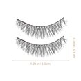 thumbnail image 3 of 5 pares pestañas de pestañas postizas de fibra química pestañas de belleza de ojo 3D natural, 3 of 7