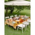 thumbnail image 3 of Outdoor Tablecloth with Umbrella Hole and Zipper, Thanksgiving Rectangle Table Cloth 52x70 Inch Waterproof Tablecloth, Orange Maple Leaf Pumpkin Harvest Fall Picnic Table Cover for Patio Camping, 3 of 7