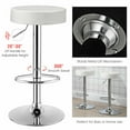 thumbnail image 7 of Gymax 2PCS Adjustable PU Leather Kitchen Counter Bar Chairs Swivel Bar Stool White, 7 of 7