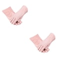 thumbnail image 1 of Jumpingount Manoplas de protección solar Transpirable Antideslizante Algodón Múltiples colores Tamaño libre Manopla de conducción Cubierta de Punto rosa claro 2piezas, 1 of 6