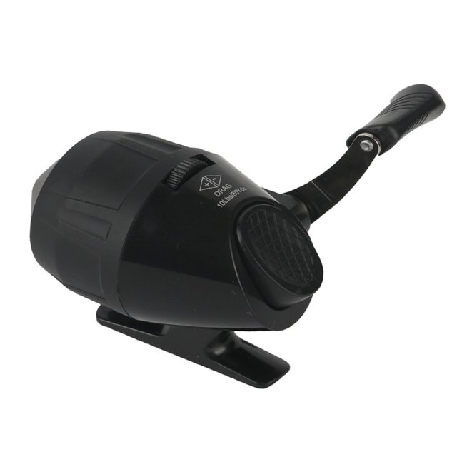 Wosthever Carrete de pesca de fundición Spincast, gran salida para exteriores, carrete de giro inferior, rueda de pesca de acero inoxidable a Deportes acuáticos Negro