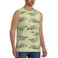 thumbnail image 2 of Fotbe Men's Twig Sloth Print Men's Sleeveless Muscle Tank Tops Casual T-Shirts for Gym Workout Beach-Large, 2 of 8