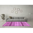 thumbnail image 3 of Ahgly Company Indoor Square Abstract Purple Modern Area Rugs, 3' Square, 3 of 4