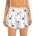 thumbnail image 2 of Picia Cute Poodle Dog Pattern Women's 2 in 1 Athletic Running Shorts High Waisted Workout Casual Gym Sweat Shorts with Comfy Liner Zipper Pockets-Medium, 2 of 9