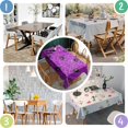 thumbnail image 5 of Cute Spider Web Halloween Pattern Rectangle Tablecloth 60"x120",Waterproof Polyester Rectangle Table Cloth, Wipeable Spillproof Polyester Tablecloth for Dining, Camping, Indoor and Outdoor, 5 of 6