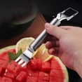 thumbnail image 4 of Boreal Craft 2 In 1 Stainless Steel Fruit Cutter Watermelon Cutter Newest Watermelon Slicer Watermelon Cutter Melon Cutter Tool Watermelon Cutting Tool Stainless Steel Fruit Cutter Appliances, 4 of 6