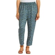 Jessica Simpson Ladies' Palazzo CADIE Crop Pants, Blue Green Floral, Small