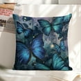 thumbnail image 6 of blue butterflies stars Linen toss pillowcase decoration pillowcase gifting preferred 18x18 inch cushion cover 2 sets sofa pillowcase sofa bedroom living room car, 6 of 8