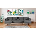 thumbnail image 1 of Sala Modular Doble Chaise Makora Boyd con Memory Foam y Respaldo Ajustable Lino Oxford, 1 of 8