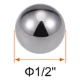 thumbnail image 2 of Uxcell 1/2'' Bearing Precision Balls Carbon Steel Silver Tone 100pcs, 2 of 5