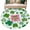 Pink, variant on St Patricks Day Area Rugs 8'x10', Washable Small Throw Rugs for Living Room Patio, Shamrock Grey Green Spring Modern Leaf Indoor Outdoor Rug Non-Slip Low Pile Carpet Runner Reversible Floor Mats