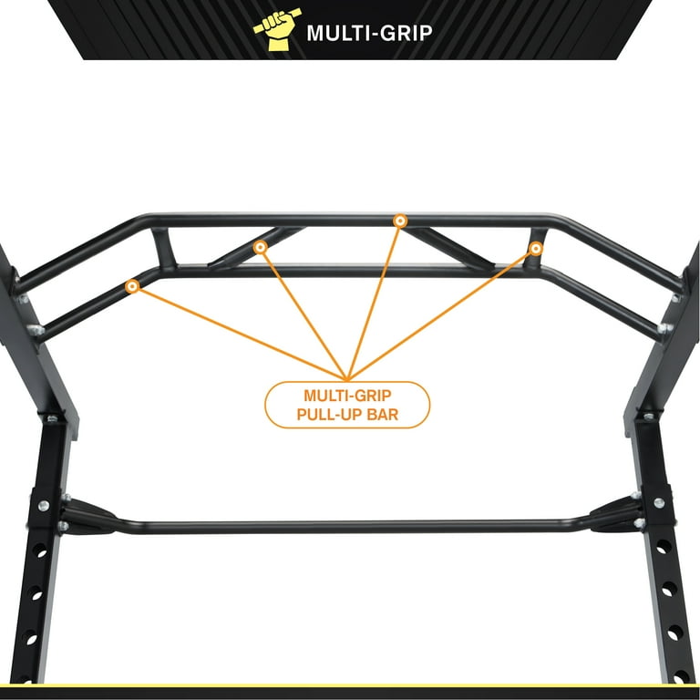 CIRCUIT FITNESS Walk in Power Cage with Multi Position Grip Bar