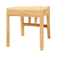 thumbnail image 7 of Baxton Studio Monaco Modern Bohemian Oak Brown Finished Mahogany Wood and Natural Rattan Dining Chair, 7 of 7