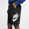 thumbnail image 5 of Nike Mens Sportswear HE Short FT Alumni Black/Black/White/White Medium, 5 of 7