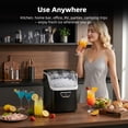 thumbnail image 4 of FREE VILLAGE Nugget Ice Maker Countertop,Portable Ice Machine with Carry Handle,Chewing Ice 35 lbs Per Day,Fast Making in 6 Mins,Auto-Cleaning,with Basket and Scoop,for Home,Kitchen,Camping,RV-Black, 4 of 9