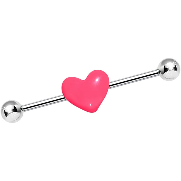 Body Candy Body Candy Stainless Steel Pink Valentines Day Heart