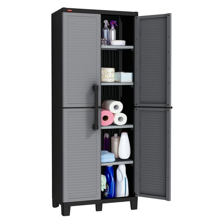 Keter Space Winner Plastic Utility Storage Cabinet with Adjustable