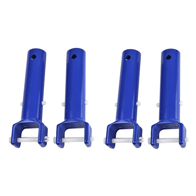 Swimming Pool Vacuum Handles Pool Cleaning Tool Replacement Accessories with V-Shaped Clip 4 Pack