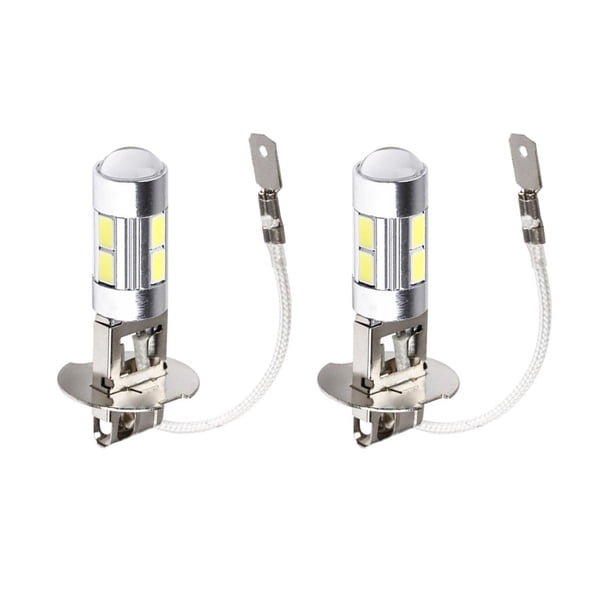 Sidaley 2 uds faros antiniebla de coche 5630 LED 1W 6000K 300-350lm faros antiniebla de conducción faros de coche de alto brillo 80W bombilla LED Bombillas para automóviles luz blanca Sidaley VI000963-01