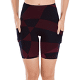thumbnail image 3 of 2 Pack High Waist Yoga Running Compression Biker Shorts for Workouts Exercise with 3 Pockets, 3 of 10