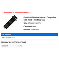 thumbnail image 2 of Front Left Window Switch - Compatible with 2010 - 2013 Kia Soul 2011 2012, 2 of 2