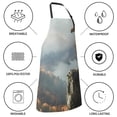 thumbnail image 5 of Vsdgher Autumn Dragon Mountain View Waterproof Apron with 2 Pockets Kitchen Chef Aprons Bibs for Grooming Cooking Baking Painting Gardening, 5 of 8