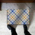 thumbnail image 3 of SKYSONIC Doormat Blue Beige and Green Tartan Plaid Lightweight Non Slip Indoor Outdoor Entryway Rugs Floor Mat for Bathroom Kitchen Entrance 36x24in, 3 of 6