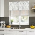 thumbnail image 4 of 2 Pack Valances for Window, Spring Wildflowers Short Curtains for Kitchen Bedroom Living Room, Watercolor Floral Rustic Sage Green Rod Pocket Small Window Treatment Valance Drapes 42 x 12 Inch, 4 of 8