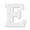 E, variant on 12 Pack: 2.5" White MDF Letter by Make Market