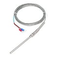 thumbnail image 4 of K Type Temp Thermocouple Temperature Sensor Thermal Probe Stainless Steel 0~600 WRNT187(Red Black Line Type 3 Meter), 4 of 5