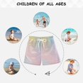 thumbnail image 6 of FORMRS Boys Swim Trunks Quick Dry Mesh Liner Boardshorts Sizes XS-XL, Pink Wavy Striped, 6 of 7
