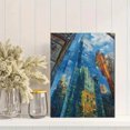 thumbnail image 2 of Skyscraper Reflection Canvas Wall Art，Modern Loft Decor for Living Room Office Hotel Lobby, 2 of 8