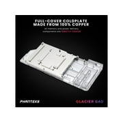 Phanteks Glacier G4090 GIGABYTE for GIGABYTE AORUS MASTER / GAMING RTX 4090, Nickel-Plated copper block, Acrylic, Aluminum Cover plate, Digital-RGB, Matte White