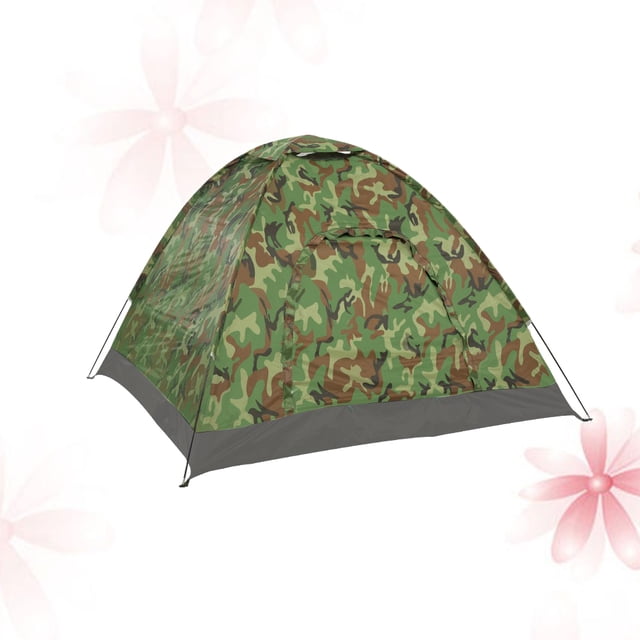 SHOWERORO 1Set Single Person Backpacking Tent for Hiking in Random Color