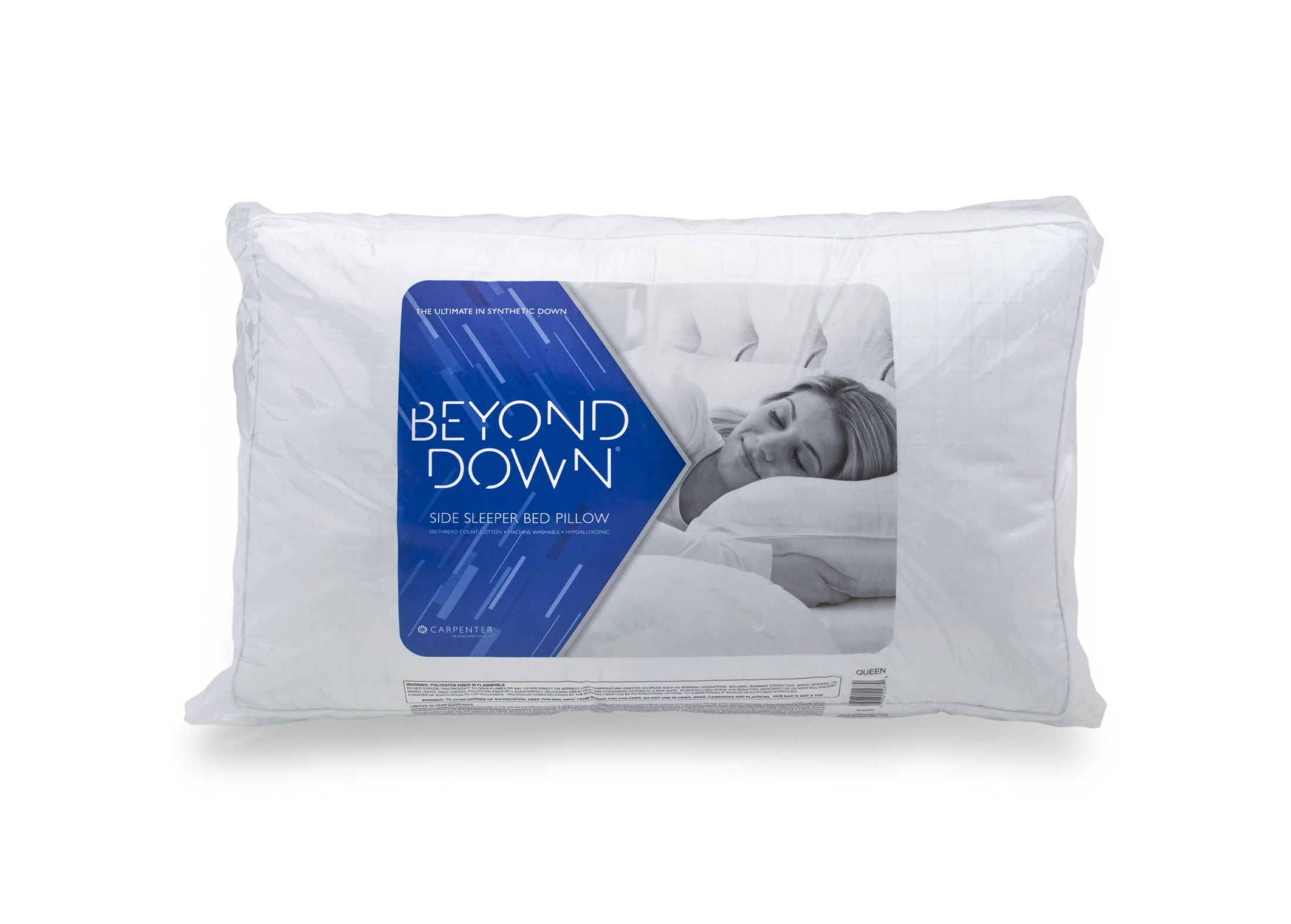Beyond Down Side Sleeper Pillows, 2-pack, Queen
