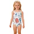 thumbnail image 2 of CCRFTGI Girl Swimsuit One Piece Size 10-12 Cute Bathing Suit Summer Adjustable Straps Beach High Waisted School Bag Vacation Girls Fashion Girls Swimwear for Kids Pink 5-6 Years, 2 of 8