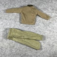 thumbnail image 2 of 2pcs Traje Militar De Manga Larga Del Hecho Para Muñeca Amarillo Claro Sunnimix Uniforme de camuflaje de muñeca, 2 of 8