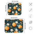 thumbnail image 4 of Yayeee Dish Drying Mat for Kitchen Counter 18"x24" Microfiber Absorbent Pad, Green Oranges, 4 of 7