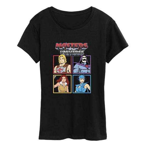 Masters of the Universe - Retro Character Squares - Women's Short Sleeve Graphic T-Shirt