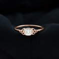 thumbnail image 2 of Rosec Jewels Moissanite Cushion Cut Engagement Ring 1 Ct - 6 mm - D-VS1 Quality Certified Moissanite Celtic Knot Ring, 10K Rose Gold, US 9.00, 2 of 7