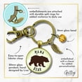 thumbnail image 6 of Mama Bear Gutsy Goodness Bronze Metal Keychain 30mm Pendant New Mom Handmade Adult Female Jewelry Gift, 6 of 8