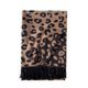 thumbnail image 2 of Bufanda de mujer pompón imitación cachemira estampado leopardo cálido chal bufanda tarjeta negra Rojo Verde, 2 of 5