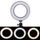 thumbnail image 2 of Anillo De Luz Led Regulable Para Cámara De Estudio, Lámpara De Luz Para Foto De Teléfono Y Vídeo Con Trípodes, Palo De Selfie, Anillo, Luz De Relleno De Mesa Para Canon Minnieouse EL009162-00, 2 of 5