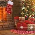 thumbnail image 5 of Plaided Christmas Tree Linen Skirt Mat Decorative With Festive Stocking Accessories, 5 of 5