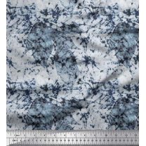 Soimoi Cotton Voile Fabric Leaves & Texture Fabric Prints By Yard 42 Inch Wide