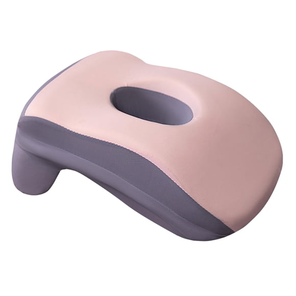 Almohada para la siesta en la oficina, almohadilla para el cuello, suave y ligera, para el escritorio, boca abajo, cojín de apoyo para avión, escuela, Rosa